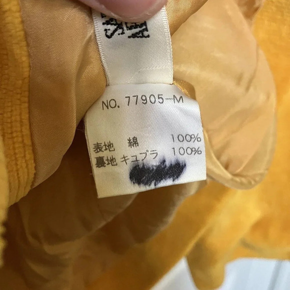Vintage  Saturday Afternoons Golf Gold Yellow Corduroy Zip Jacket - Picture 4 of 8